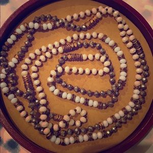 Long double-up necklace